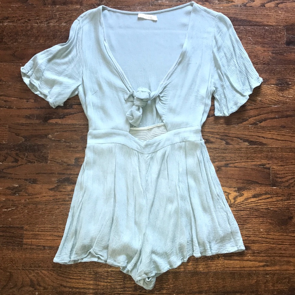 Real Tie Front Romper!